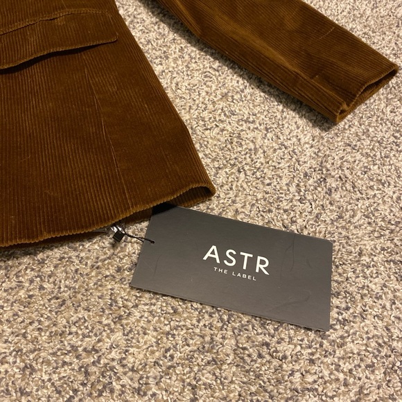 Astr Women's Brown Corduroy Blazer - Picture 8 of 8